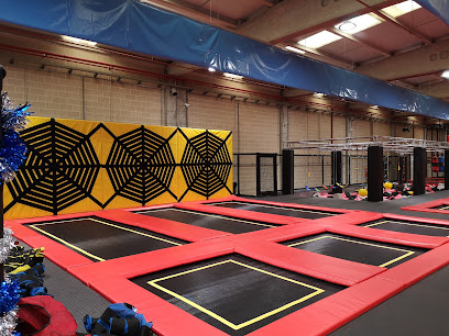 Diver Jump. Trampoline park